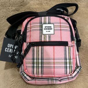 Opening Ceremony crossbody small checked bag NWT